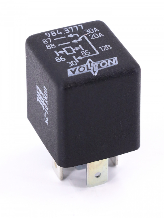 Реле 984 переключающее 5-конт. к а/м ВАЗ-2105-07, 1118,119,ПАЗ, 30/20А 12В (904.3777) VOLTON