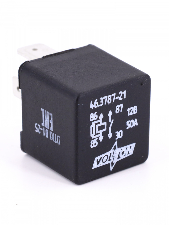 Реле стартера ВАЗ-2170, ГАЗ (замык. 4-конт.12V 50A без карм. под кроншт.)(анал 71.3747-21) VOLTON
