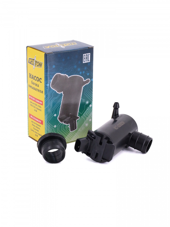 Насос бачка омывателя Lanos, Nexia, Daewoo, Matiz, Chevrolet (Aveo,Spark), (12В) 96190259 VOLTON