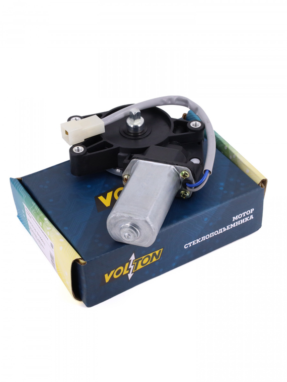 Мотор стеклоподъемника левый ВАЗ 2108-15, 2110-2112 12В VOLTON