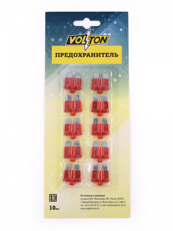 Предохранитель 10А NORMA с индикатором LED  