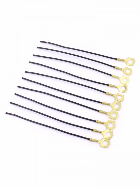 Контакт кольцевой Ø 6,2 мм, обжатый с проводом 1,0 кв. мм. (уп.10шт)