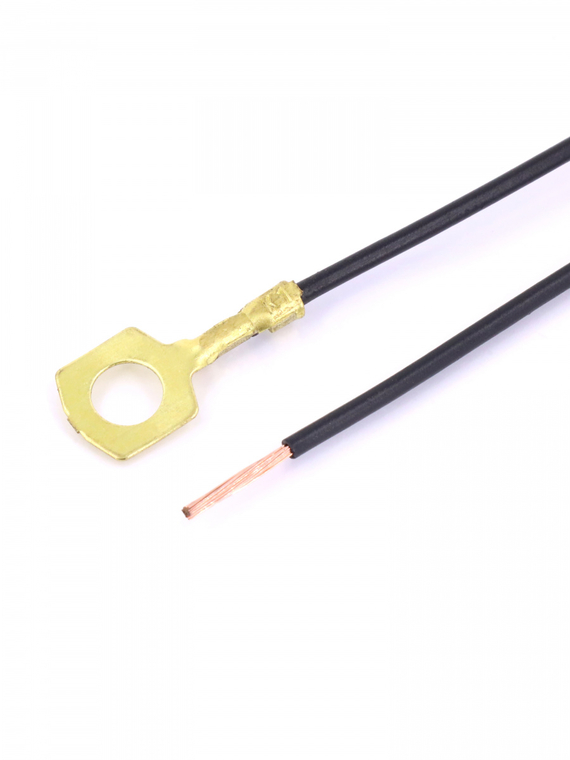 Контакт кольцевой Ø 6,2 мм, обжатый с проводом 1,0 кв. мм. (уп.10шт)