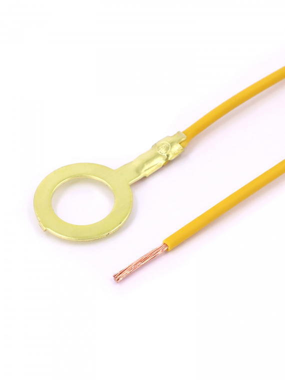 Контакт кольцевой Ø 10,5 мм, с проводом 1,0 кв.мм. VOLTON