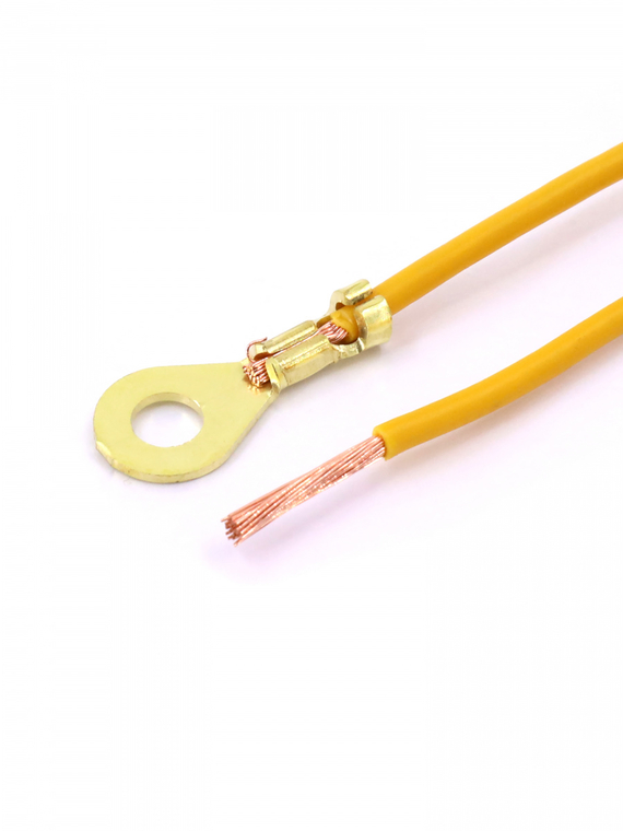 Контакт кольцевой Ø 4,2 мм, с проводом 1 кв.мм VOLTON (упак. 10 шт.)