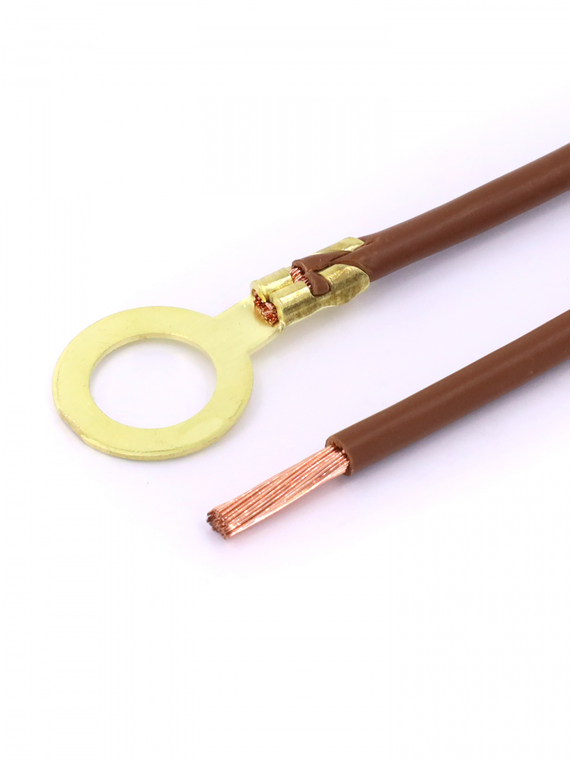 Контакт кольцевой Ø 10,5 мм, с проводом 4,0 кв.мм