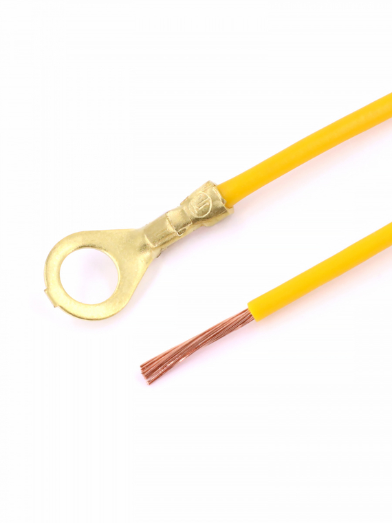 Контакт кольцевой Ø 5,5 мм, обжатый с проводом 1,0 кв. мм.(упак 10 шт.)