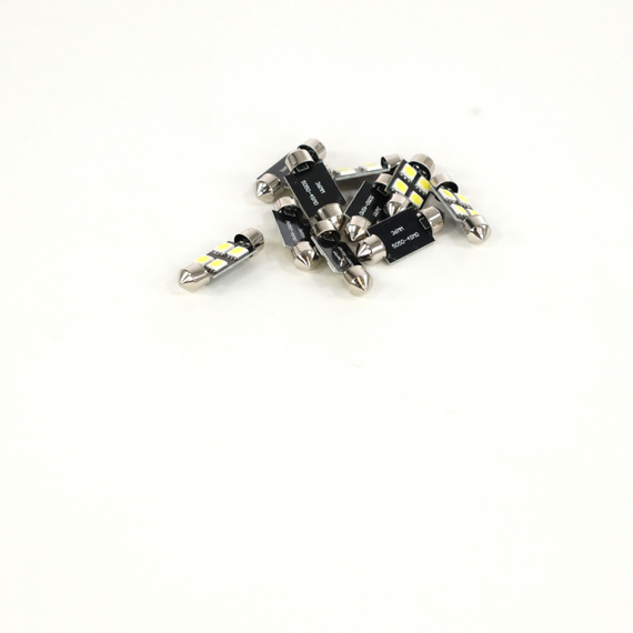 Лампа светодиодная Т11 (S8.5) 12V 0,5W 4 SMD (36 мм) салона, номерн. знака белый 