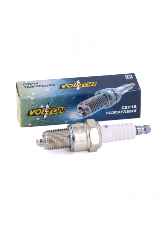 Свеча VOLTON ВАЗ-2104-2107, 2123, LADA 1117 (с резист., и/з 1,0, медн. электр., ЭБУ)