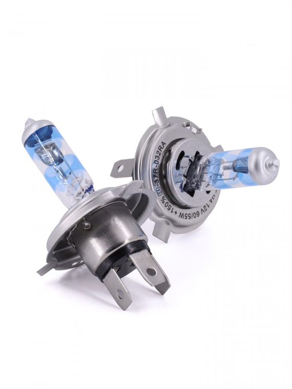 Лампа галогенная H4 12В 60/55Вт Р43t  +150% (комплект 2шт.) 