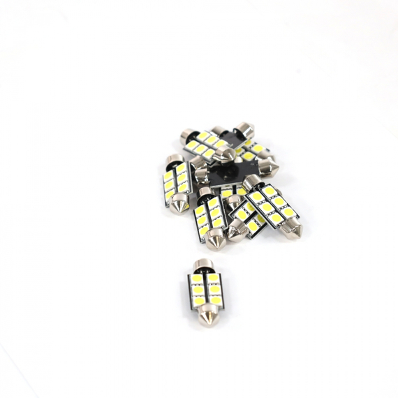 Лампа светодиодная Т11 (S8.5) 12V 6 SMD 36 mm (5050) 