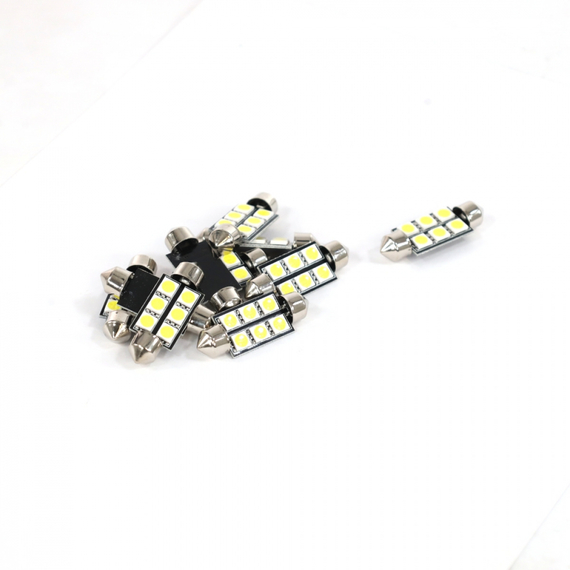 Лампа светодиодная Т11 (S8.5) 12V 6 SMD 36 mm (5050) 