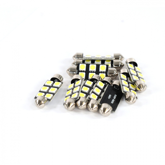 Лампа светодиодная Т11 (S8.5) 12V 6 SMD 41 mm (5050) 