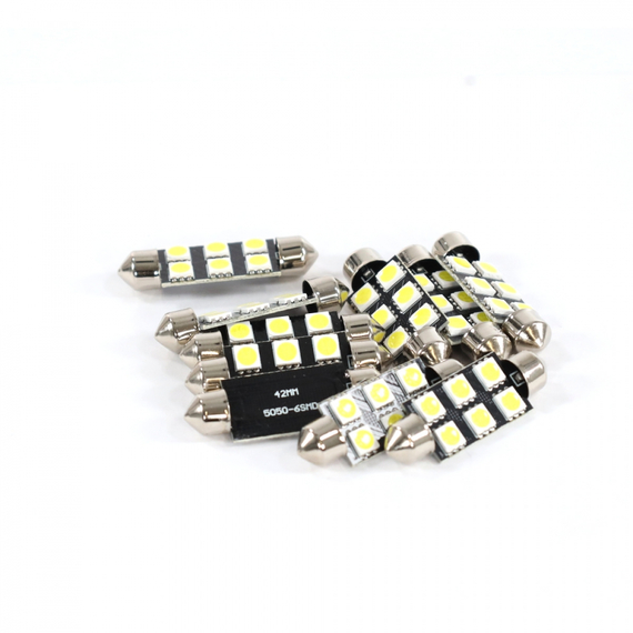 Лампа светодиодная Т11 (S8.5) 12V 6 SMD 41 mm (5050) 