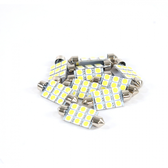 Лампа светодиодная Т11 (S8.5) 12V 9 SMD 41 mm (5050) 