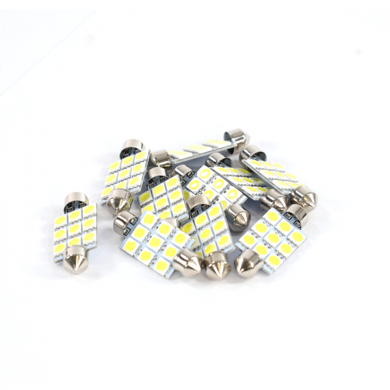 Лампа светодиодная Т11 (S8.5) 12V 9 SMD 41 mm (5050) 