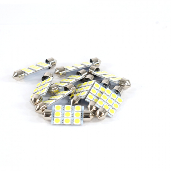 Лампа светодиодная Т11 (S8.5) 12V 9 SMD 41 mm (5050) 