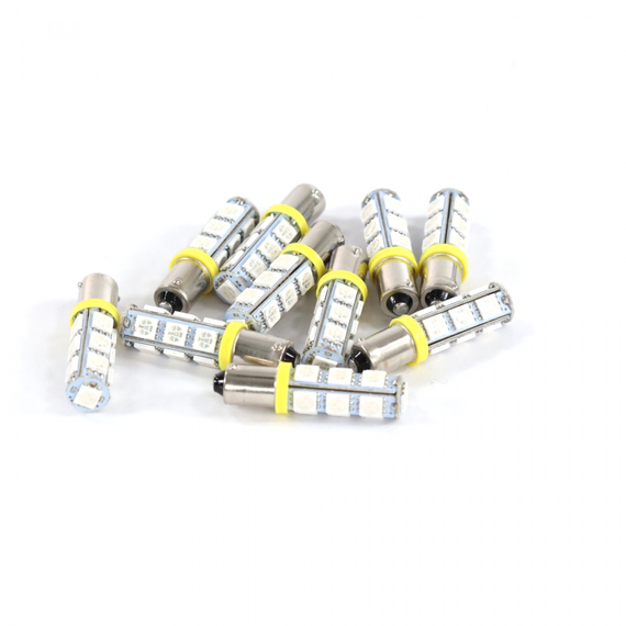 Лампа светодиодная Т8 (BA9S)  12V 10W 13SMD  yellow 