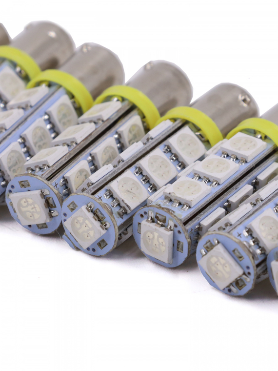 Лампа светодиодная Т8 (BA9S)  12V 10W 13SMD  yellow 