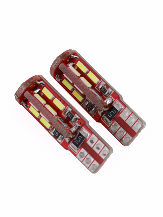 Лампа светодиодная T10 T104  (W2.1x9.5D )CANBUS 12v 19 SMD 4014 блис. 2 шт. 