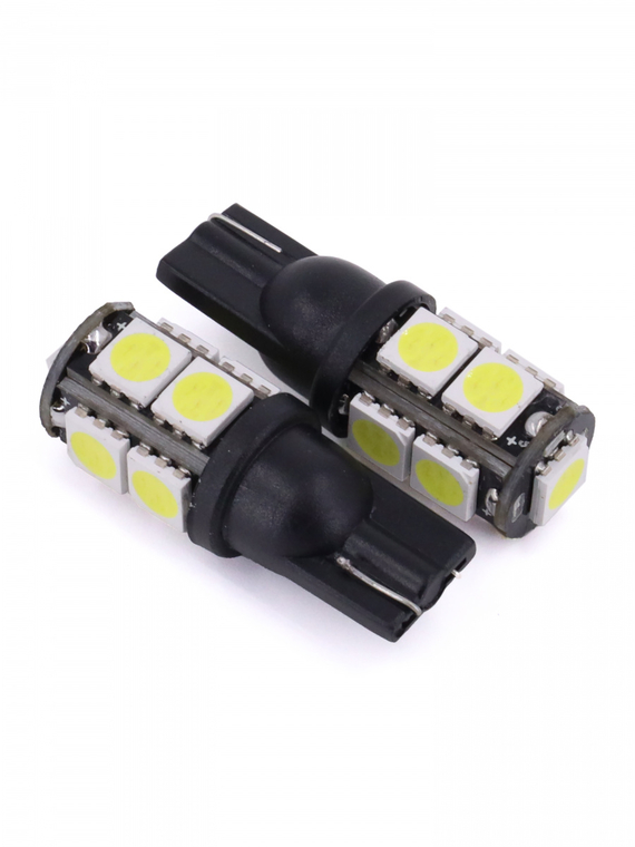 Лампа светодиодная T10 (W2,1x9,5d) 12V  9 SMD 5050 3chip W5W блис. 2 шт. 