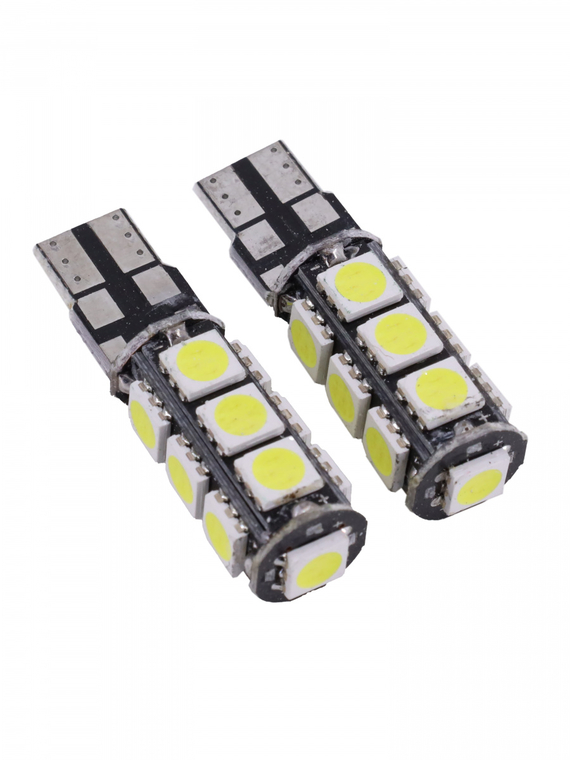 Лампа светодиодная T10 C011 (W2.1x9.5D) CANBUS 12V 13 SMD 5050 блис. 2 шт. 