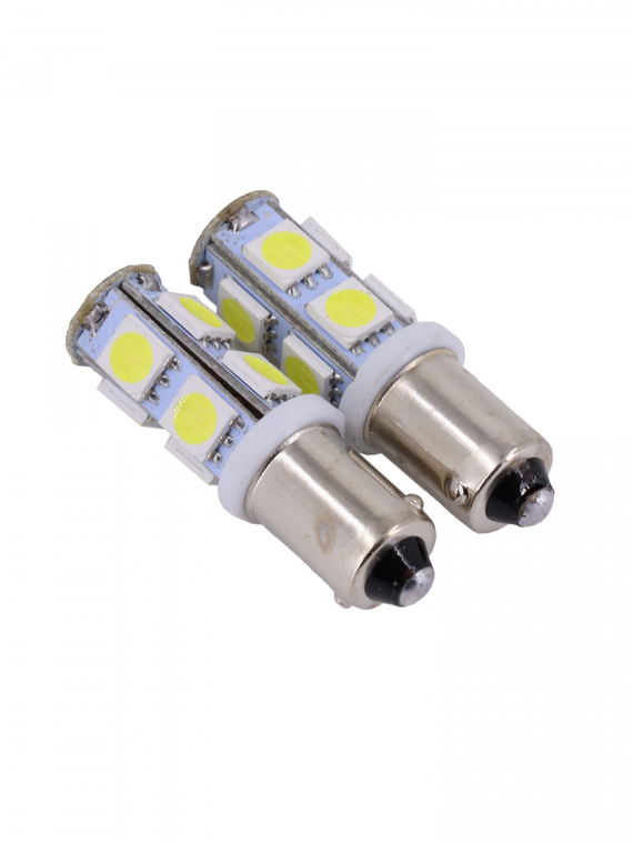 Лампа светодиодная Т8 (BA9S) 12V  9 SMD 5050 блис. 2 шт. 