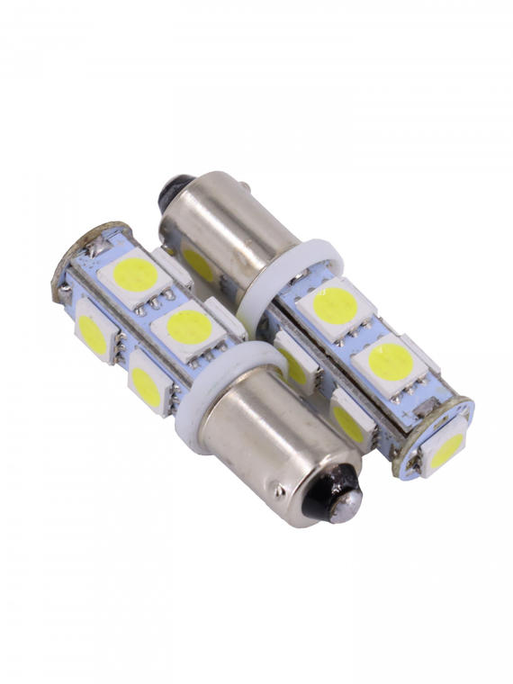 Лампа светодиодная Т8 (BA9S) 12V  9 SMD 5050 блис. 2 шт. 