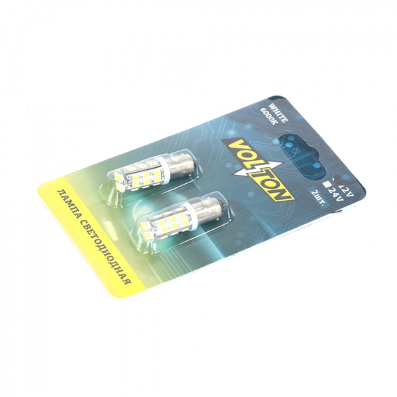 Лампа светодиодная Т8 (BA9S) 12V 30SMD 3014 9-30V  блис. 2 шт. 