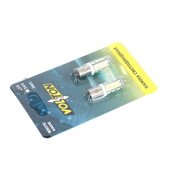 Лампа светодиодная Т8 (BA9S) 12V 30SMD 3014 9-30V  блис. 2 шт. 