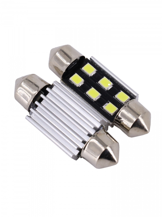 Лампа светодиодная T11 (SV 8.5) 12V 8SMD 36mm CANBUS (5050) блис. 2 шт. 