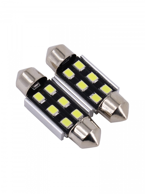 Лампа светодиодная T11 (SV 8.5) 12V 8SMD 36mm CANBUS (5050) блис. 2 шт. 