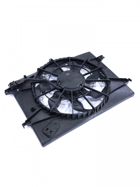 Электровентилятор охлаждения с кожухом Hyundai Tucson I, KIA Sportage II (тип Halla) 