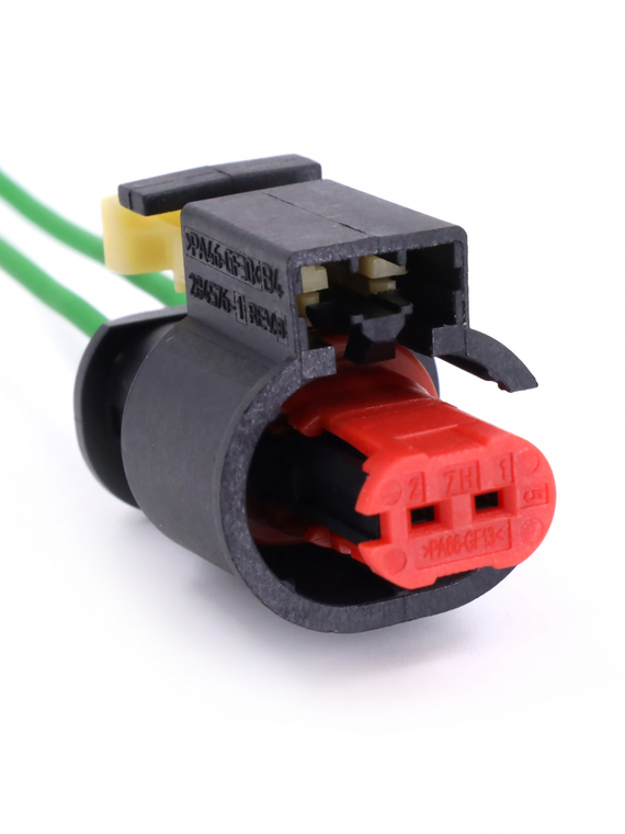 Разъем 284556-1 к форсункам дв ВАЗ с оборуд газ/бенз,к клапану фазорегулятора, к датчику давл масла,CHEVROLET,OPEL с пров.