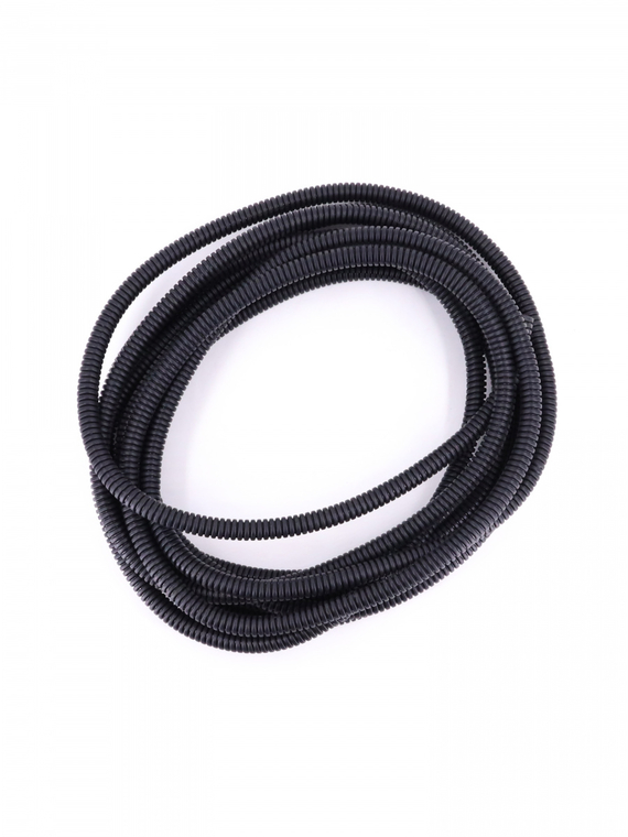 Трубка гофрированная разрезная,д внут.6 мм,внеш.9 мм полипропилен самозатухающий (5м), VOLTON