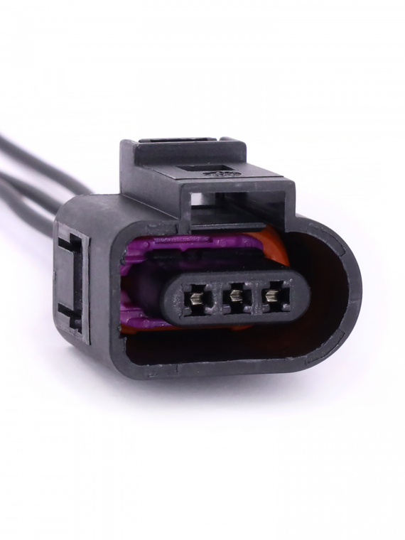 Разъем 1J0973703 3-х конт. датчика уровня масла VAG,Аudi,Seat с проводами, VOLTON