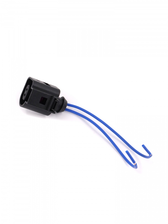 Разъем 1J0973702 2-х конт. датчика температуры,детонации,износа VAG,Аudi,Seat с проводами, VOLTON
