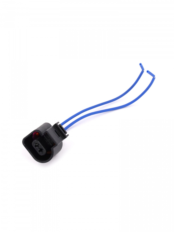 Разъем 1J0973702 2-х конт. датчика температуры,детонации,износа VAG,Аudi,Seat с проводами, VOLTON