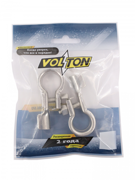 Клеммы АКБ одноконтактные под провод сечением 25-40кв.мм. кт.2 шт. VOLTON