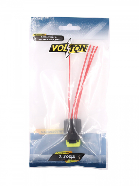 Разъем 211PC042S4021 4 контакта бензонасоса, заднего фонаря для Lada (ВАЗ), Renault с проводом,VOLTON