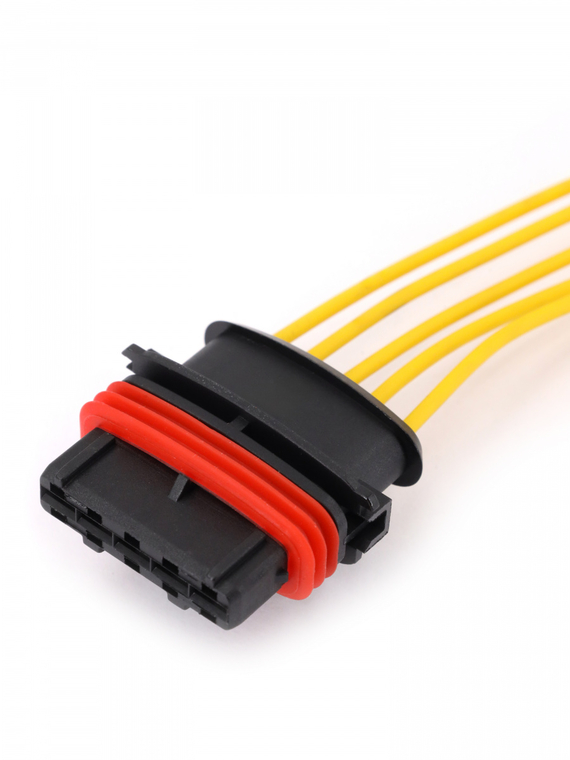 Разъем датчика массового расхода воздуха ВАЗ-2113-15, 2110-12 с проводом,VOLTON