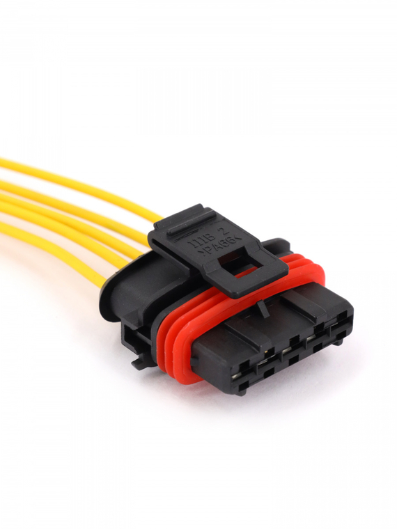 Разъем датчика массового расхода воздуха ВАЗ-2113-15, 2110-12 с проводом,VOLTON