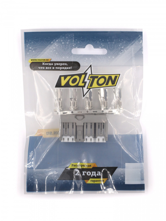 Разъем 6098-6958 16-ти конт, к подрул. переключ. света для а/м Lada (ВАЗ) Vesta,VOLTON