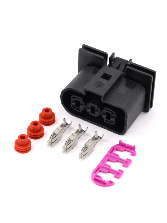 Разъем 1J0906233 3-х контактный вентилятора охлаждения двигателя VAG ответная часть,VOLTON