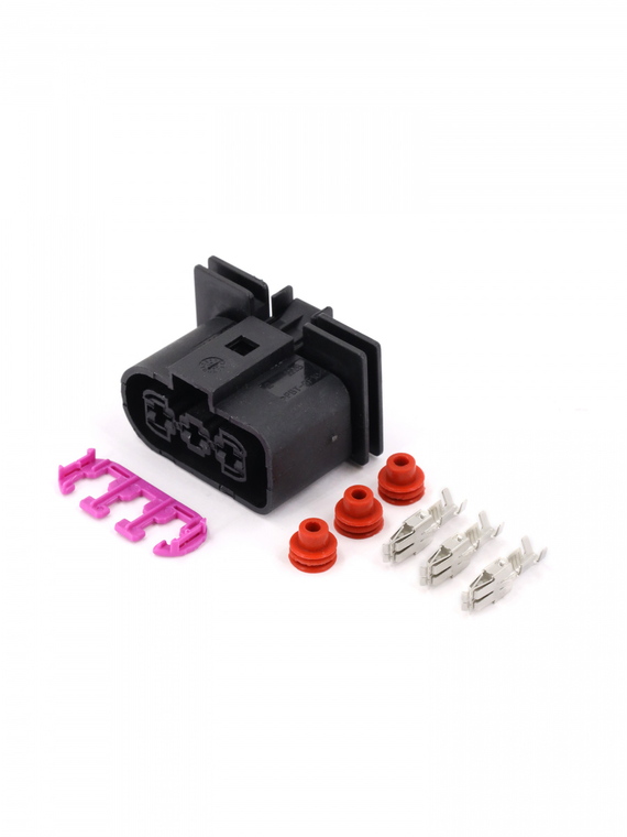 Разъем 1J0906233 3-х контактный вентилятора охлаждения двигателя VAG ответная часть,VOLTON