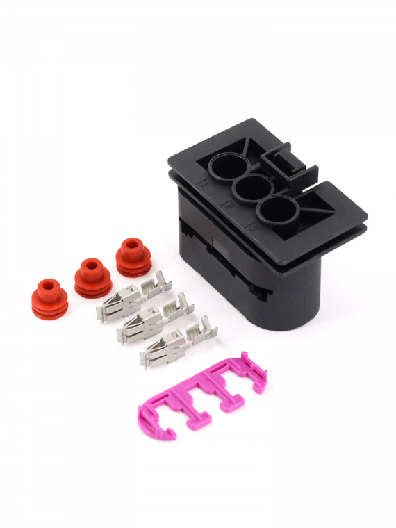 Разъем 1J0906233 3-х контактный вентилятора охлаждения двигателя VAG ответная часть,VOLTON