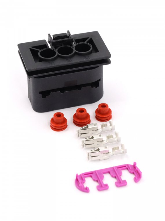 Разъем 1J0906233 3-х контактный вентилятора охлаждения двигателя VAG ответная часть,VOLTON