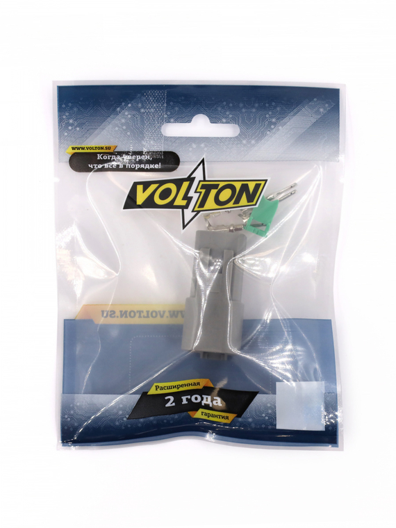 Разъем Deutsch DT04-4P 4 контакта под сечение провода 0.5-0.8 мм² для ГАЗ, КАМАЗ, МАЗ, УРАЛ,VOLTON