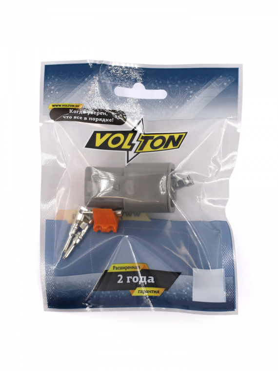 Разъем Deutsch DTP04-4P 4 контакта под сечение провода 0.5-0.8 мм² для ГАЗ, КАМАЗ, МАЗ, УРАЛ,VOLTON