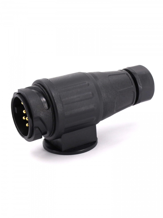 Вилка прицепа (фаркопа) 13 конт. пластик для авто ПАО КАМАЗ,ПАО ГАЗ,ОАО МАЗ и др.,VOLTON